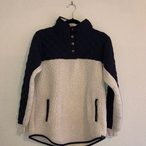 Lauren James: Preptec Quilted Sherpa Pullover